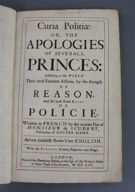 Scudery, George De - Curia Politiae: or, The Apologies of Severall Princes,